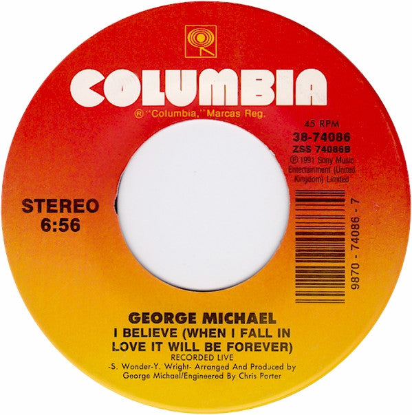 George Michael With Elton John : Don't Let The Sun Go Down On Me (7", Single)