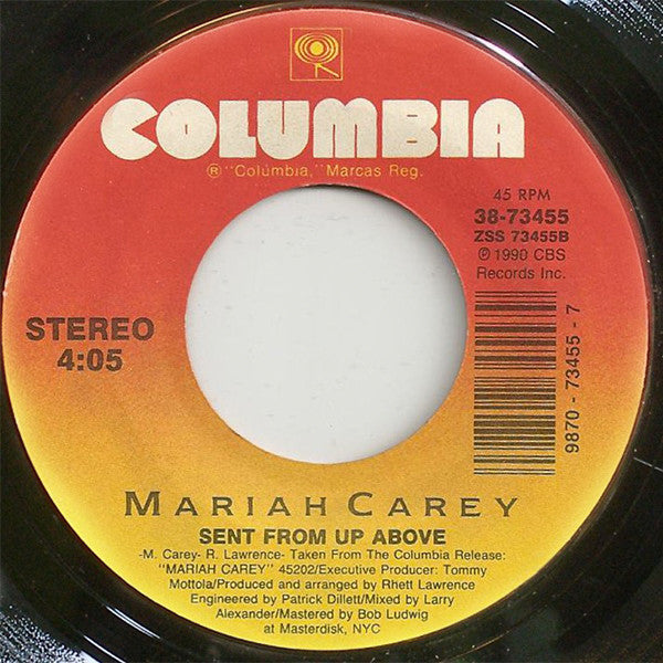 Mariah Carey : Love Takes Time (7", Single, Styrene, Car)