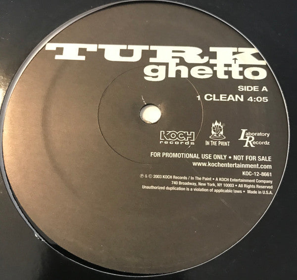 Turk (2) : Ghetto (12", Promo)