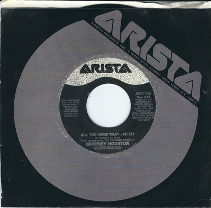 Whitney Houston : All The Man That I Need / Dancin' On The Smooth Edge (7", Single)