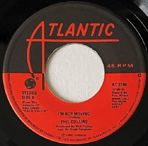 Phil Collins : I Missed Again (7", Single)