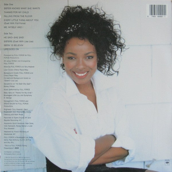 Cheryl Pepsii Riley : Me Myself And I (LP, Album, Club)