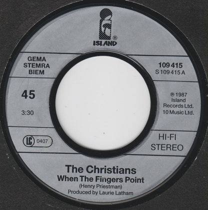 The Christians : When The Fingers Point (7", Single)