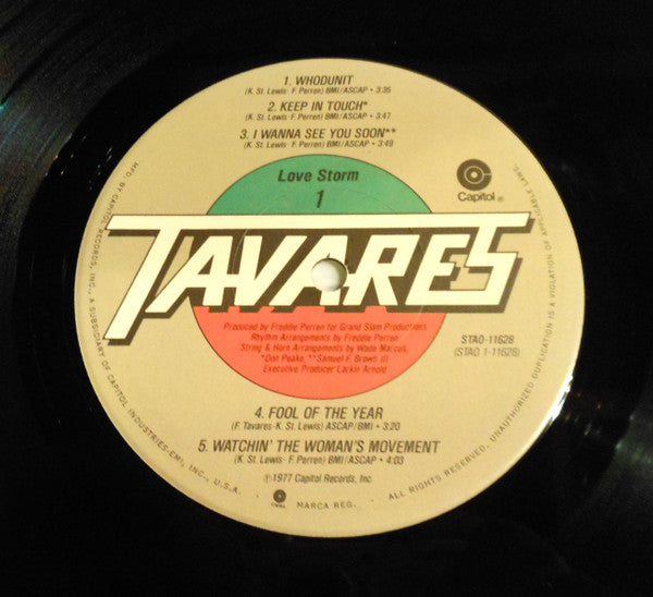 Tavares - Love Storm (LP, Album, Jac)