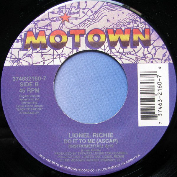 Lionel Richie - Do It To Me (7")