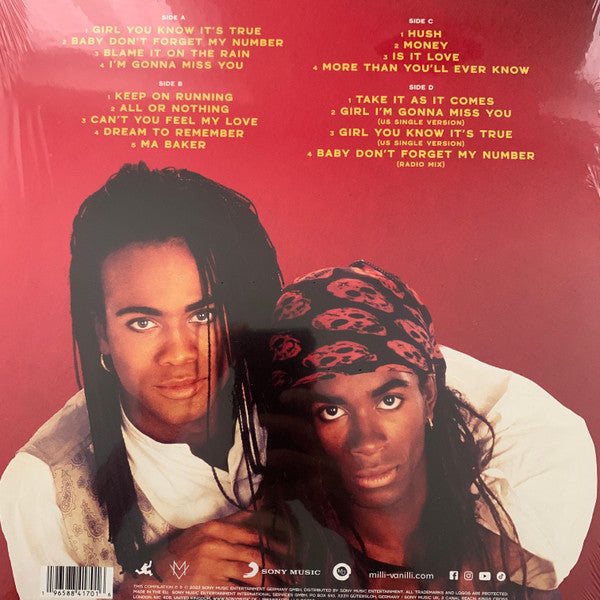 Milli Vanilli : The Best Of Milli Vanilli (35th Anniversary) (2xLP, Comp, Cre)