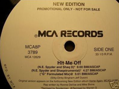 New Edition - Hit Me Off (12", Promo)