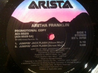 Aretha Franklin : Jumpin' Jack Flash (12", Promo)
