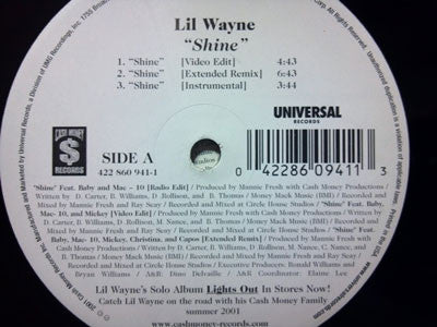 Lil Wayne : Shine (12")