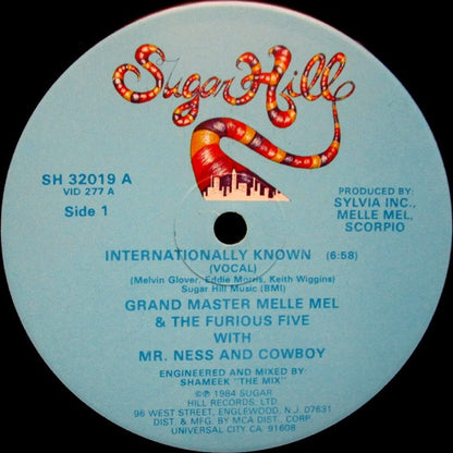 Grand Master Melle Mel & The Furious Five* With Mr. Ness & Cowboy - Internationally Known (12")