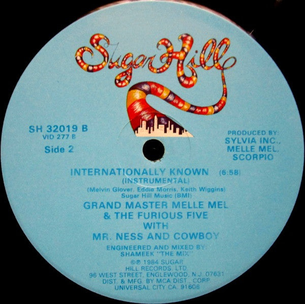 Grand Master Melle Mel & The Furious Five* With Mr. Ness & Cowboy - Internationally Known (12")