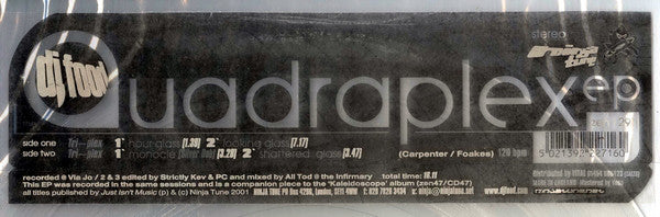 DJ Food : The Quadraplex EP (12", EP, Cle)