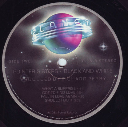 Pointer Sisters - Black & White (LP, Album, ARC)