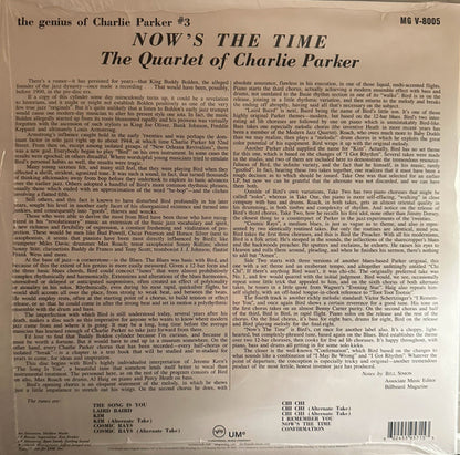 The Charlie Parker Quartet - Now's The Time (LP, Album, RE, 180)