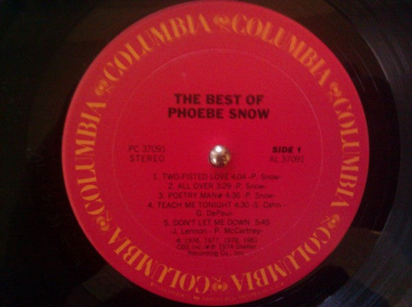 Phoebe Snow - The Best Of Phoebe Snow (LP, Comp, RE, Car)