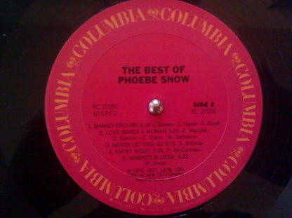 Phoebe Snow - The Best Of Phoebe Snow (LP, Comp, RE, Car)