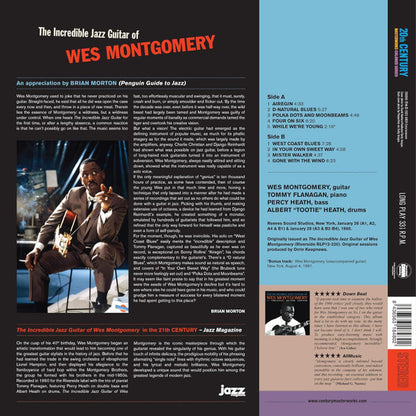 Wes Montgomery : The Incredible Jazz Guitar of Wes Montgomery  (LP, Album, Ltd, 180)