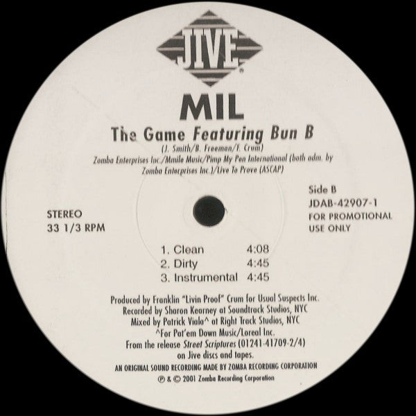 Mil - I Ain't The One (12", Single, Promo)