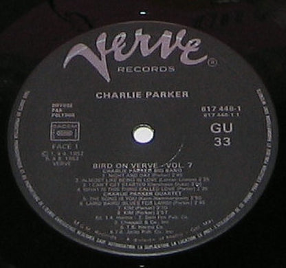 Charlie Parker - Bird On Verve - Volume 7 (LP, Comp)