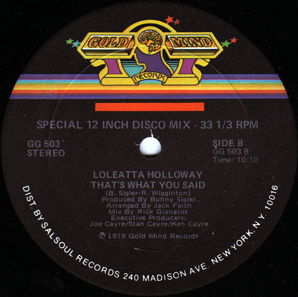 Loleatta Holloway : The Greatest Performance Of My Life (12", Single)