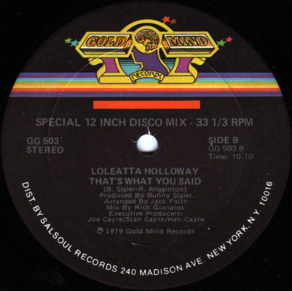 Loleatta Holloway : The Greatest Performance Of My Life (12", Single)