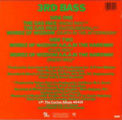 3rd Bass - The Gas Face / Wordz Of Wizdom (12")