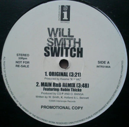 Will Smith - Switch (12", Promo)