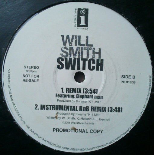 Will Smith - Switch (12", Promo)