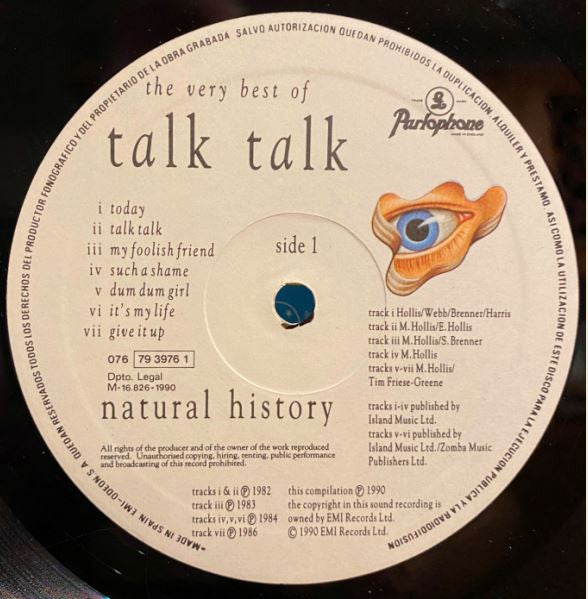 Talk Talk - Natural History (The Very Best Of Talk Talk) (LP, Comp)