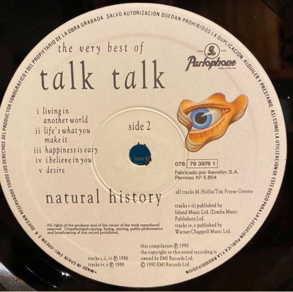 Talk Talk - Natural History (The Very Best Of Talk Talk) (LP, Comp)