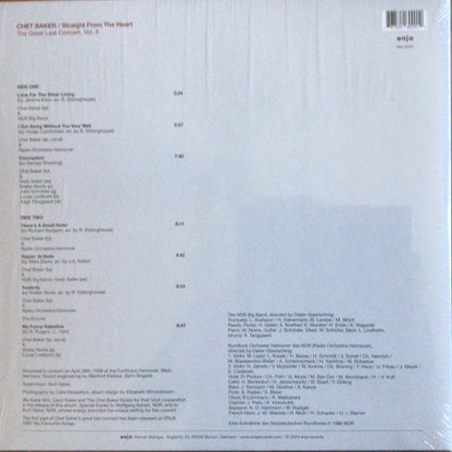 Chet Baker : Straight From The Heart - The Great Last Concert, Vol. II (LP, Album, Gat)