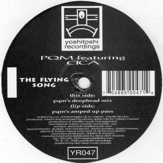 PQM* Featuring Cica - The Flying Song (12")