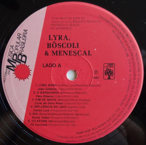 Various - História Da Música Popular Brasileira - Carlos Lyra, Bôscoli & Menescal (LP, Comp, Gat)