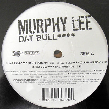 Murphy Lee - Dat Bull**** (12")