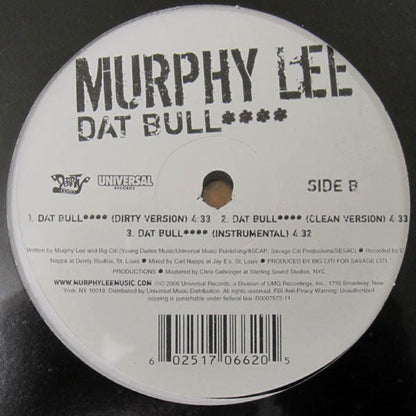 Murphy Lee - Dat Bull**** (12")