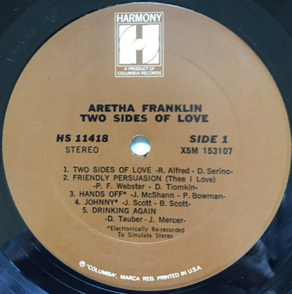 Aretha Franklin - Two Sides Of Love (LP, Comp)