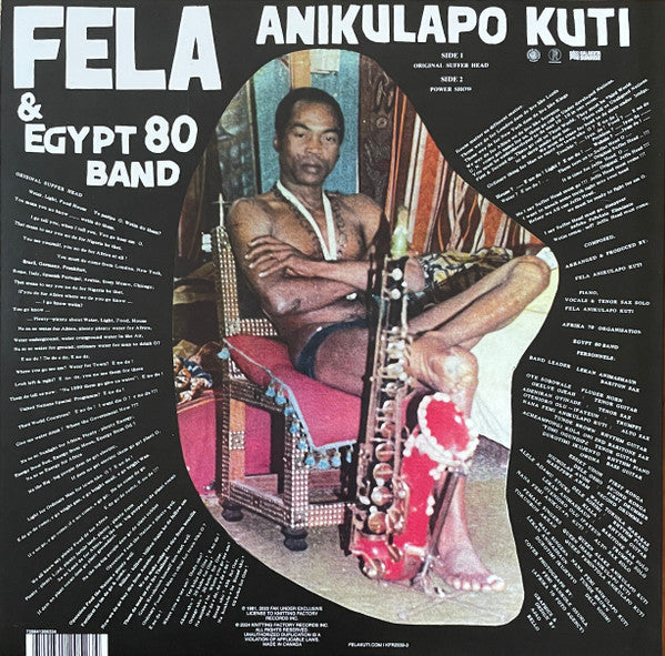 Félá Anikulapo Kuti* & Egypt 80 - Original Suffer Head (LP, Album, RE, Gre)