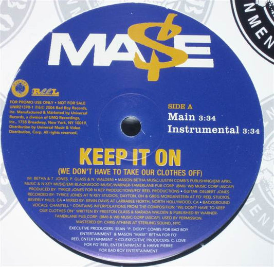 Mase : Keep It On (12", Promo)