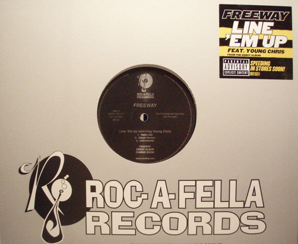 Freeway : Line 'Em Up (12", Promo)