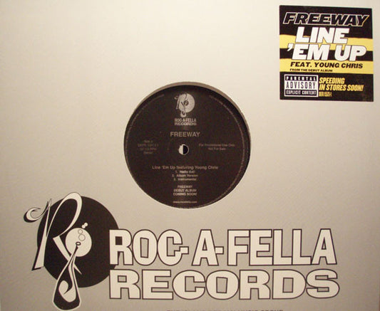 Freeway : Line 'Em Up (12", Promo)