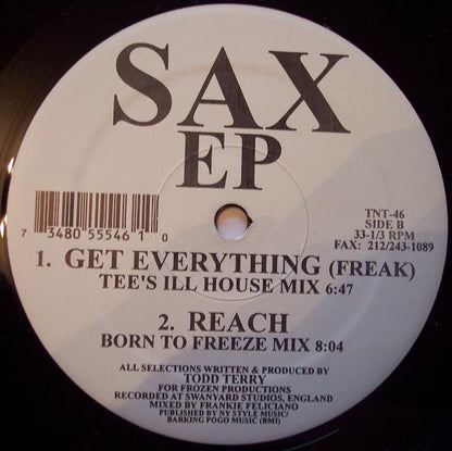 Sax : EP (12", EP)