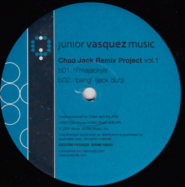 Chad Jack : Chad Jack Remix Project Vol. 1 (12")