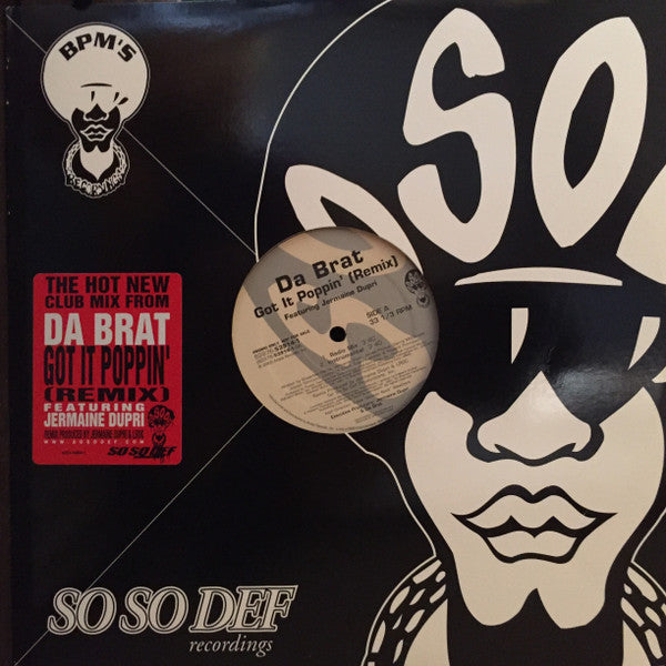 Da Brat Featuring Jermaine Dupri - Got It Poppin' (Remix) (12", Promo)