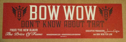 Bow Wow : Don't Know About That (12", Single)