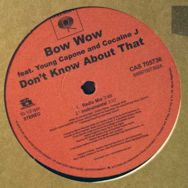 Bow Wow : Don't Know About That (12", Single)