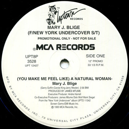 Mary J. Blige / Herb McGruff : (You Make Me Feel Like) A Natural Woman / I Know We Can Do It (12", Promo)