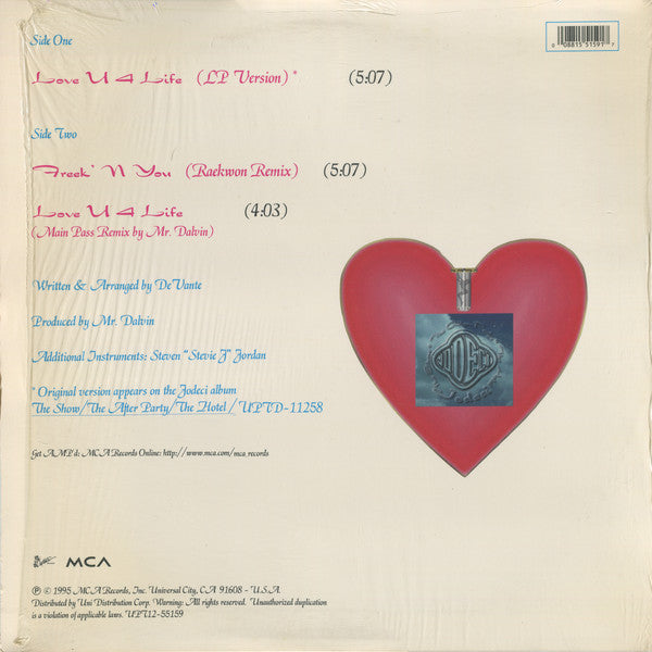 Jodeci - Love U 4 Life (12", Single)