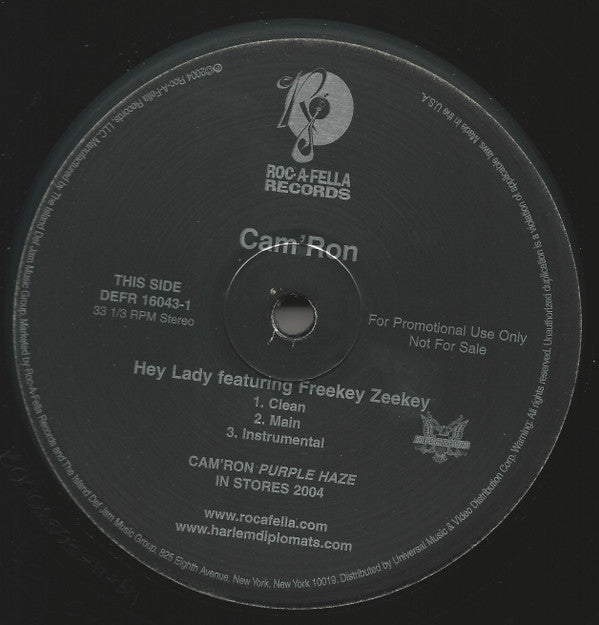 Cam'ron - Hey Lady / Get 'Em Girls / Shake (12", Promo)