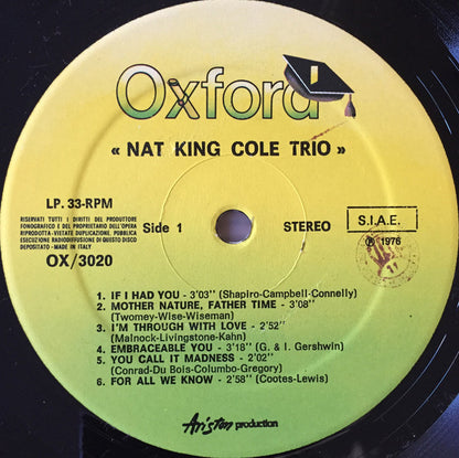 The Nat King Cole Trio - Nat King Cole Trio (LP, Comp)