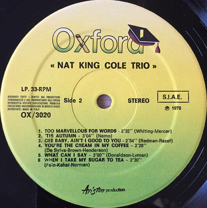 The Nat King Cole Trio - Nat King Cole Trio (LP, Comp)
